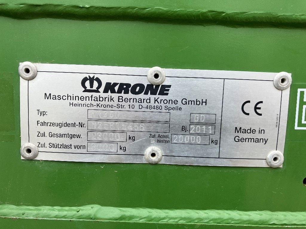 Ladewagen del tipo Krone MX 350 GD, Gebrauchtmaschine en Gorredijk (Imagen 3)