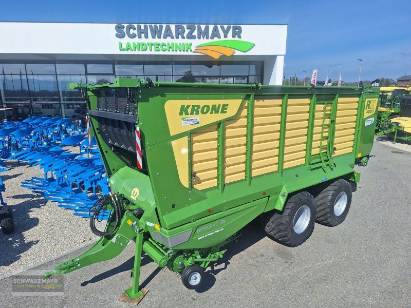 Ladewagen del tipo Krone RX 370 GD Kurzschn., Neumaschine In Aurolzmünster (Immagine 1)