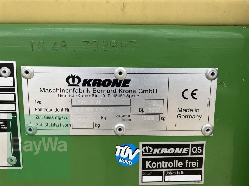 Ladewagen van het type Krone TITAN 6-48 ALL-IN, Gebrauchtmaschine in Wilzhofen (Foto 17)