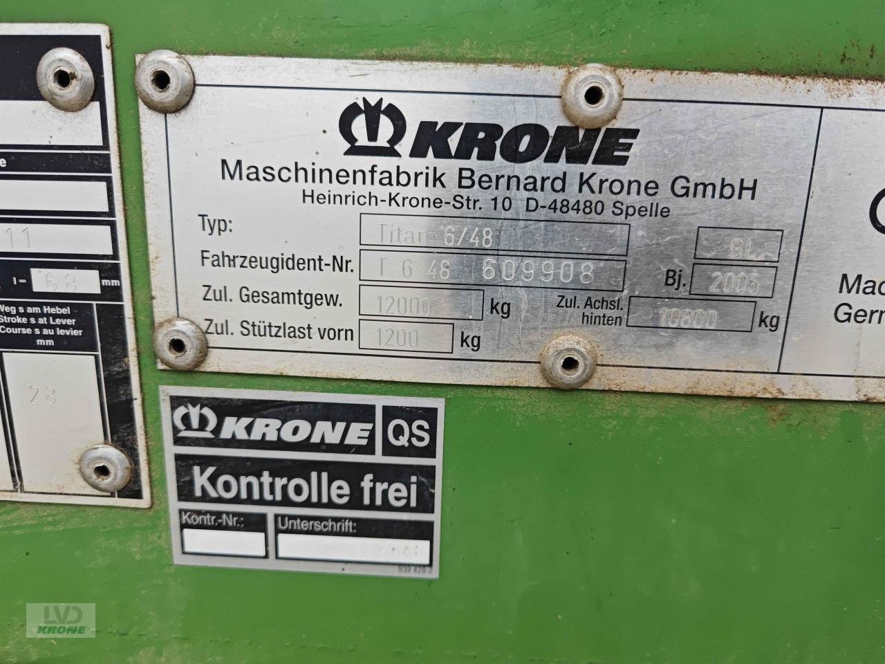 Ladewagen del tipo Krone Titan 6/48 GL, Gebrauchtmaschine en Zorbau (Imagen 15)