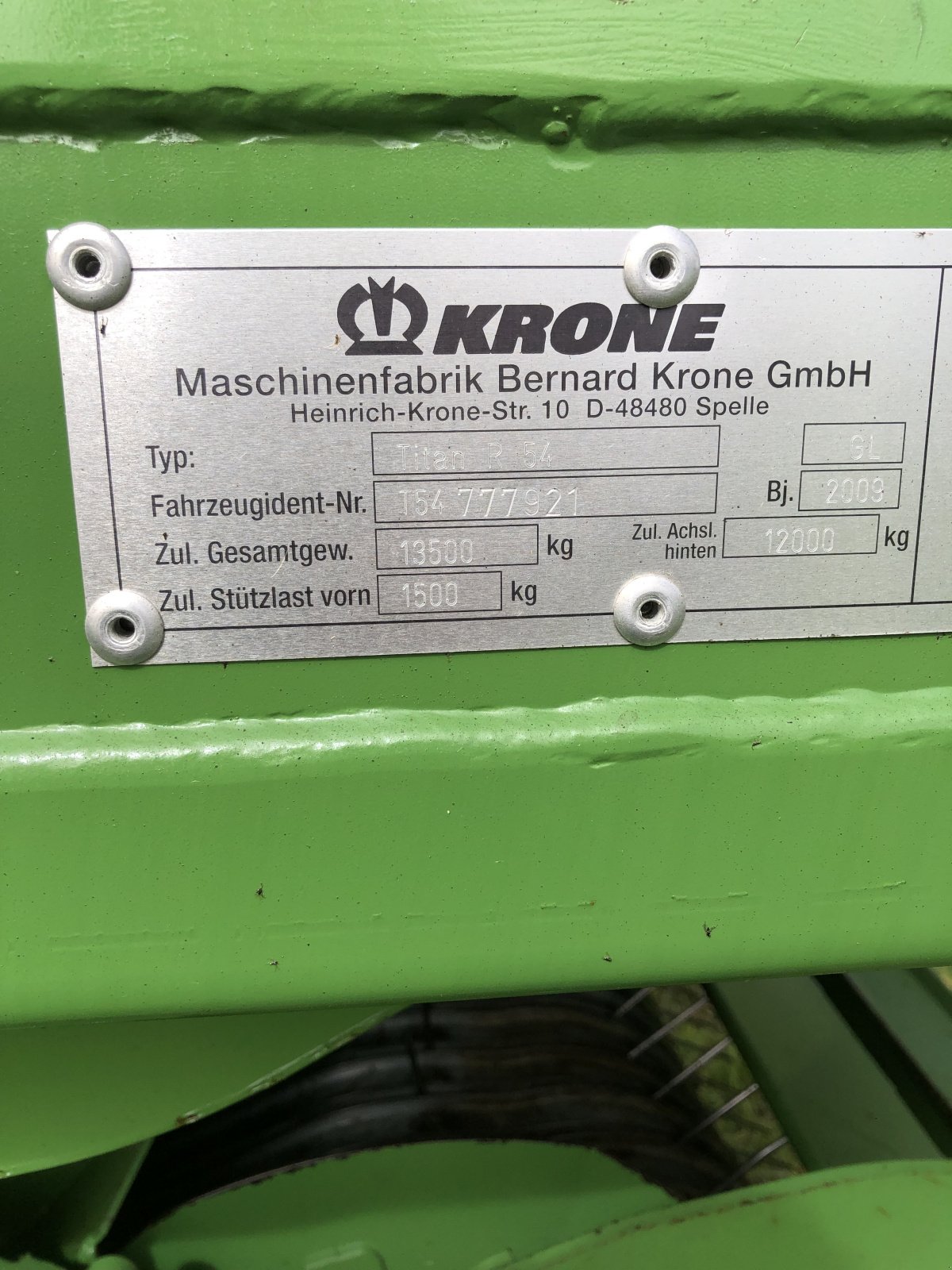 Ladewagen tip Krone Titan R/54 GL, Gebrauchtmaschine in Tyrolsberg (Poză 2)