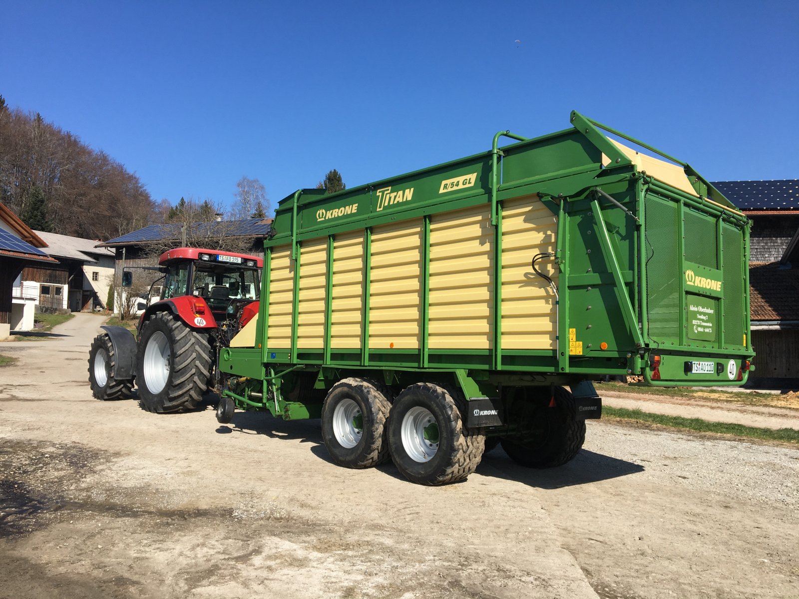 Ladewagen Türe ait Krone Titan R/54 GL, Gebrauchtmaschine içinde Traunstein (resim 1)