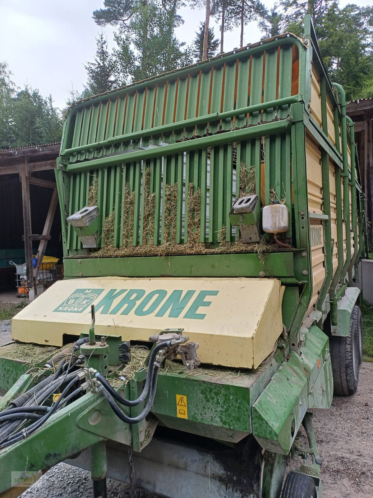 Ladewagen del tipo Krone Titan R48 GL All In - ein Rotor-Ladewagen mit Druckluftbremse, Gebrauchtmaschine en Rosenberg (Imagen 1)