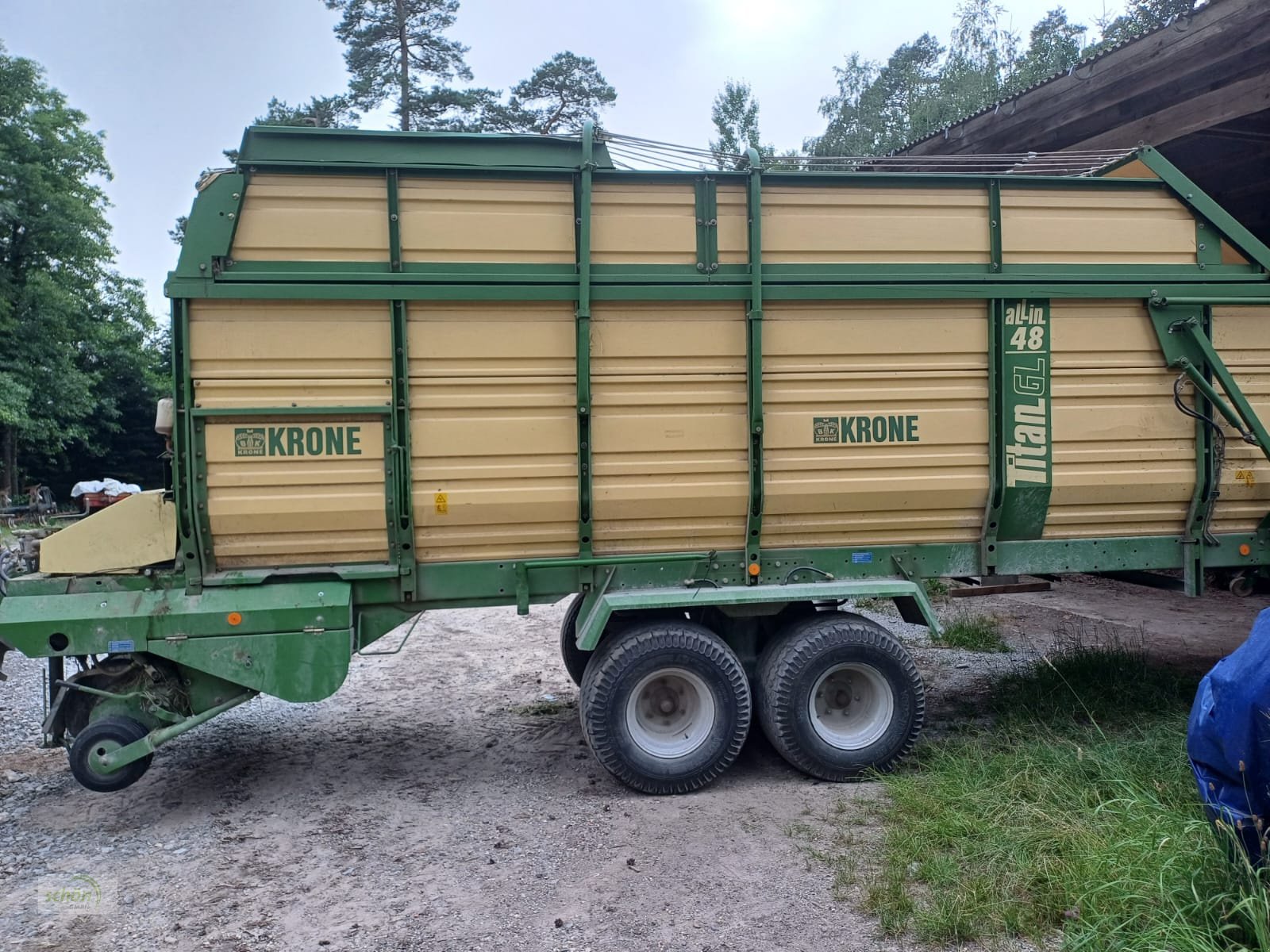 Ladewagen of the type Krone Titan R48 GL All In - ein Rotor-Ladewagen mit Druckluftbremse, Gebrauchtmaschine in Rosenberg (Picture 2)