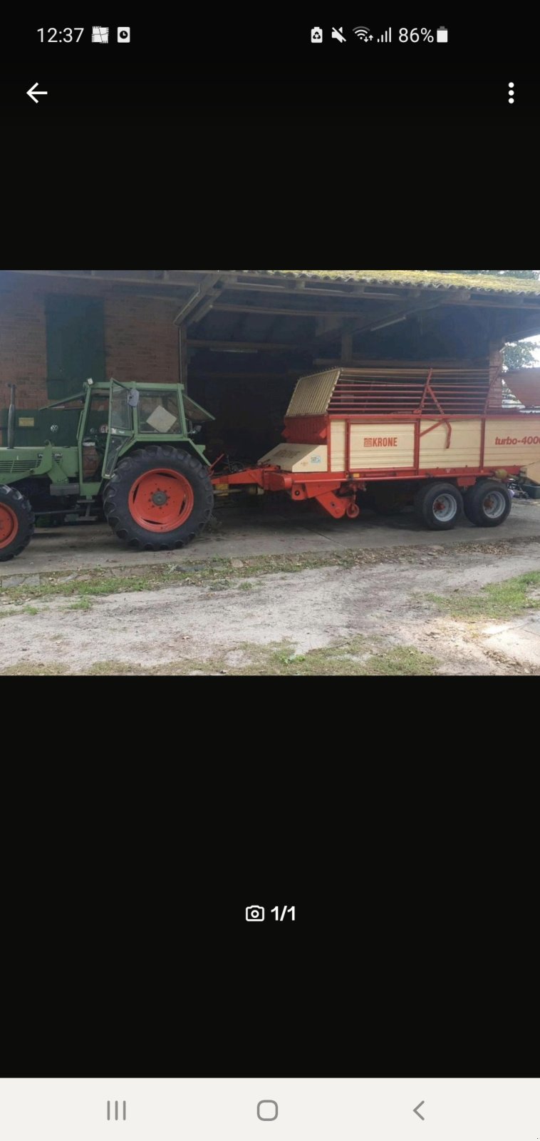 Ladewagen del tipo Krone Turbo 4000, Gebrauchtmaschine en Kirchlinteln (Imagen 1)