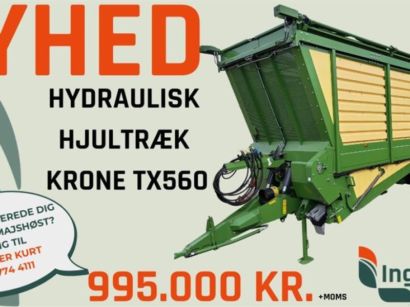 Ladewagen del tipo Krone TX 560 GL Nyhed: Hydraulisk hjultræk, Gebrauchtmaschine en Nykøbing Mors