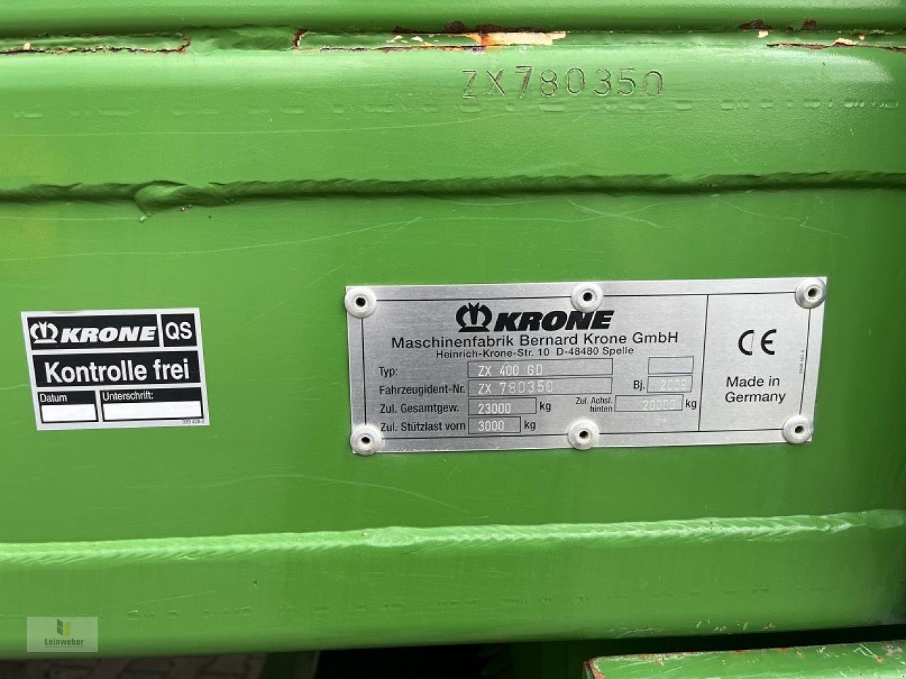 Ladewagen tipa Krone ZX 400 GD, Gebrauchtmaschine u Neuhof - Dorfborn (Slika 12)