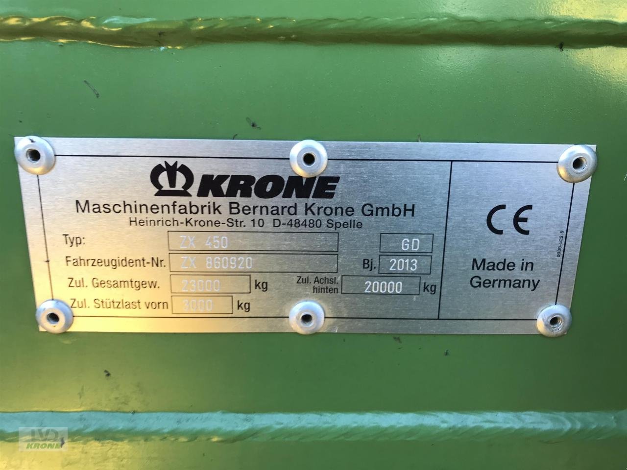 Ladewagen typu Krone ZX 450 GD, Gebrauchtmaschine v Alt-Mölln (Obrázek 11)