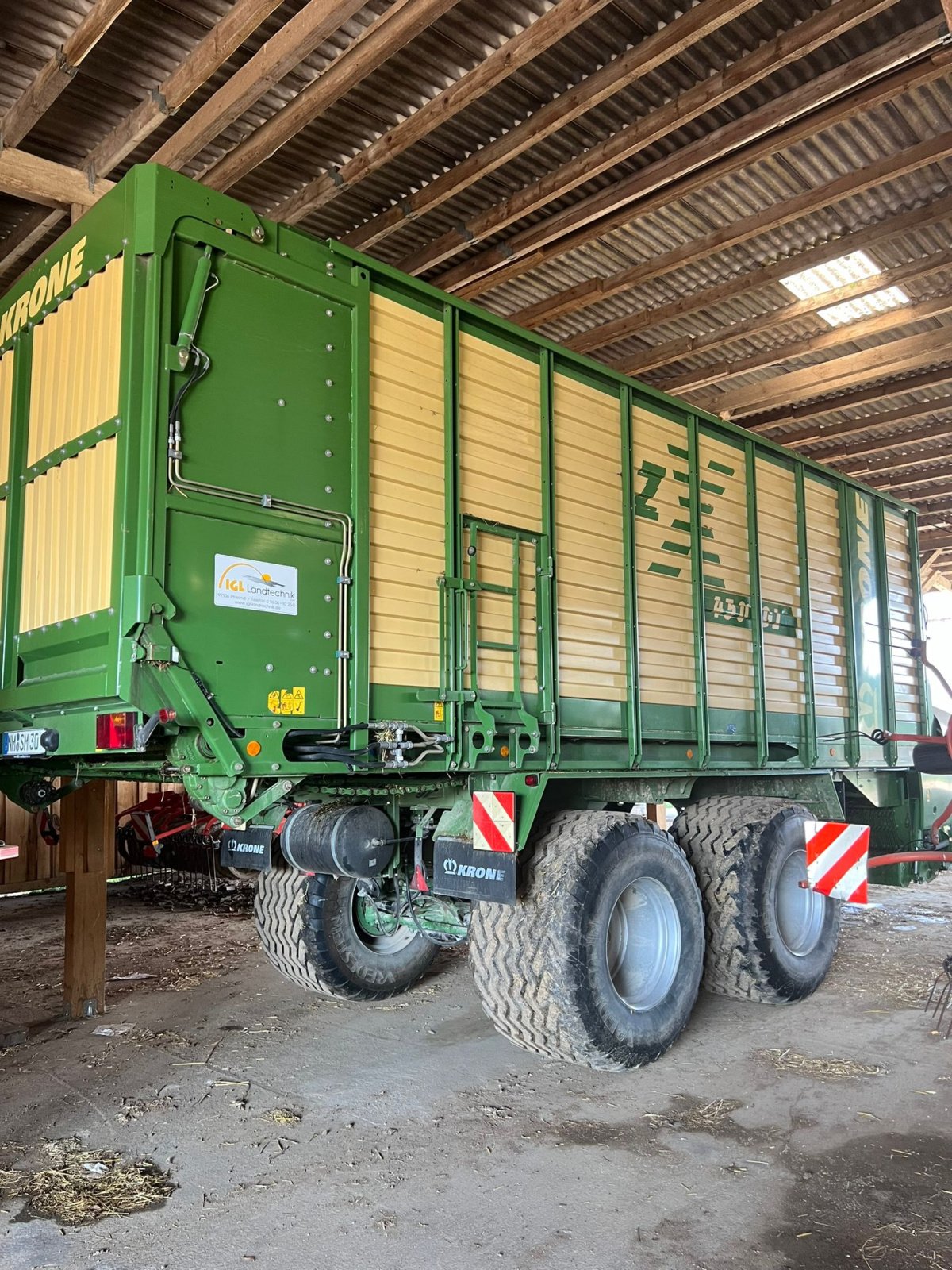 Ladewagen del tipo Krone ZX 450 GL, Gebrauchtmaschine en Breitenbrunn (Imagen 2)