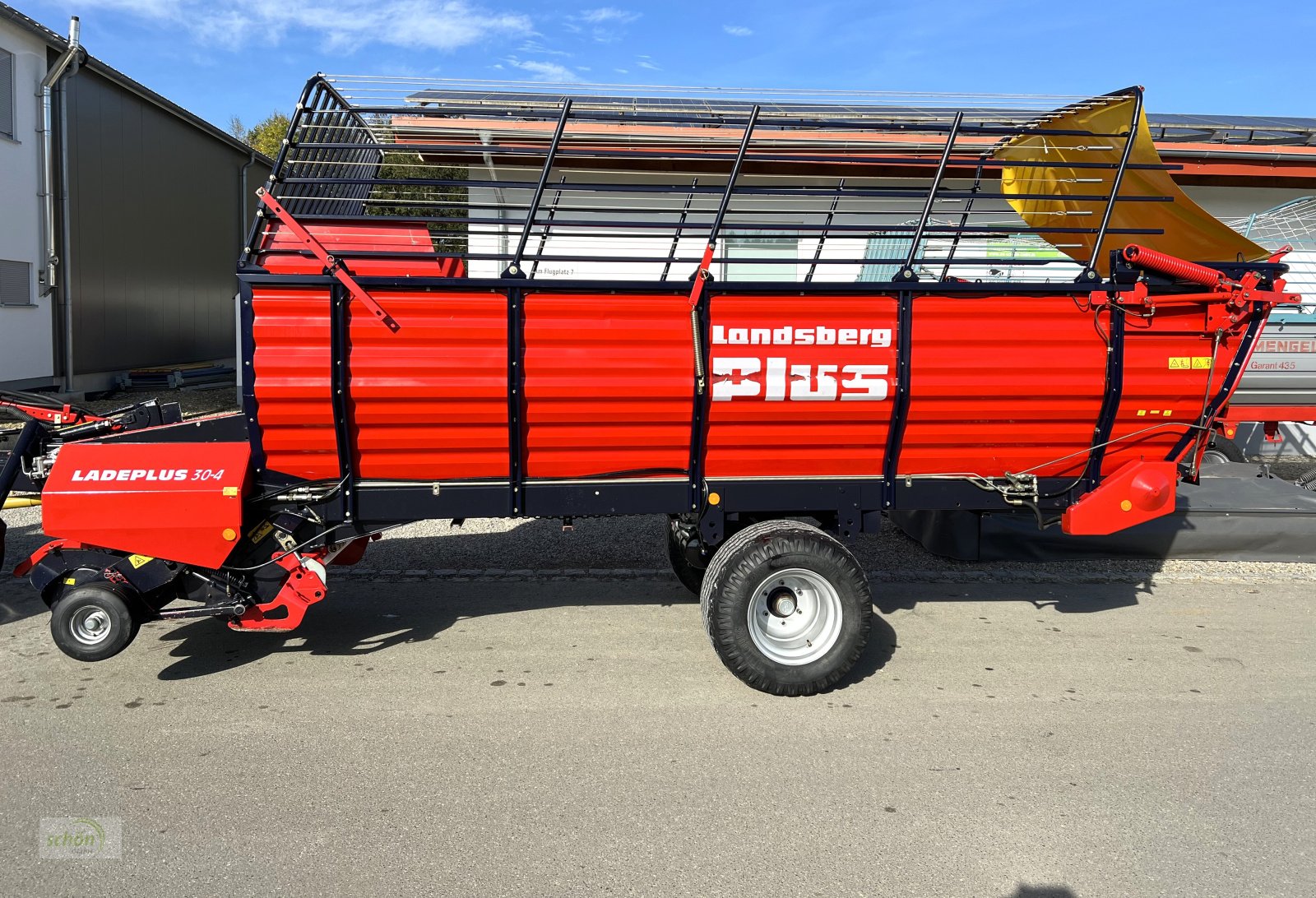 Ladewagen Türe ait Landsberg Ladeplus 30-4 mit Druckluftbremse - ähnlich Pöttinger Boss 2 - im guten Zustand, Gebrauchtmaschine içinde Burgrieden (resim 2)