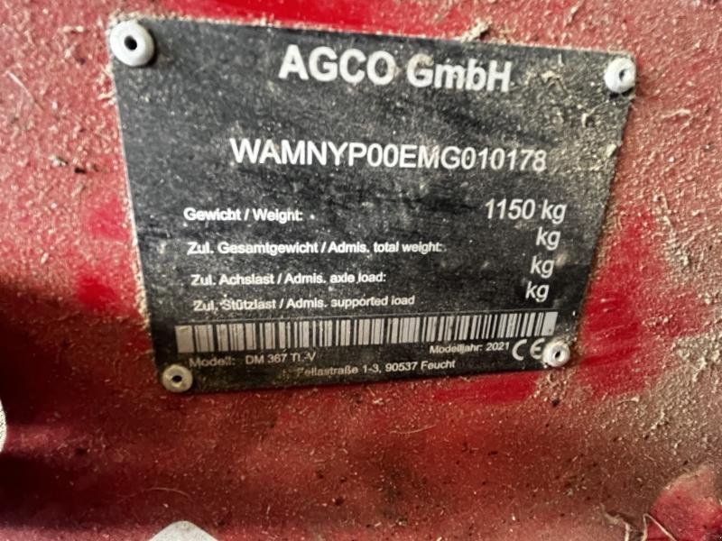 Ladewagen typu Massey Ferguson DM367TL-V, Gebrauchtmaschine w JOSSELIN (Zdjęcie 5)