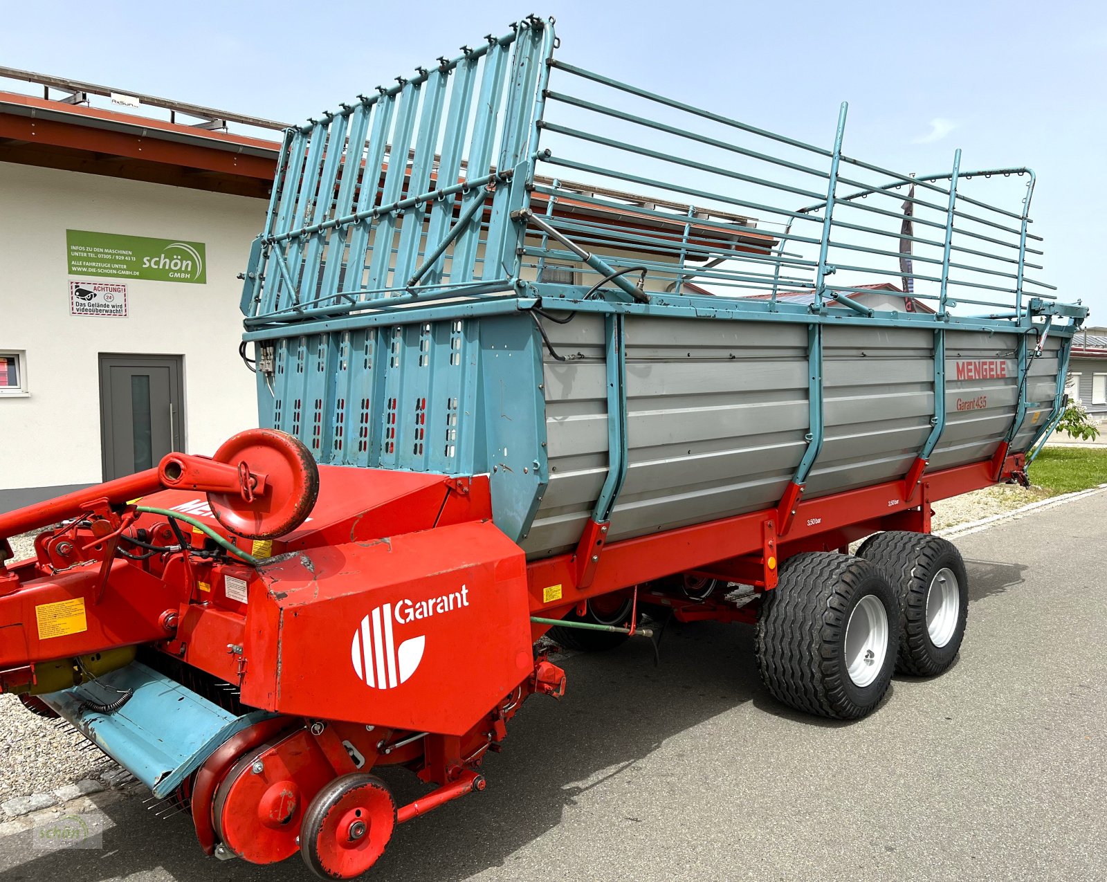 Ladewagen des Typs Mengele Garant 435 mit neuen 19-er Breitreifen, elektro-hydraulischer Bedienung und mit ABE !!!, Gebrauchtmaschine in Burgrieden (Bild 1)