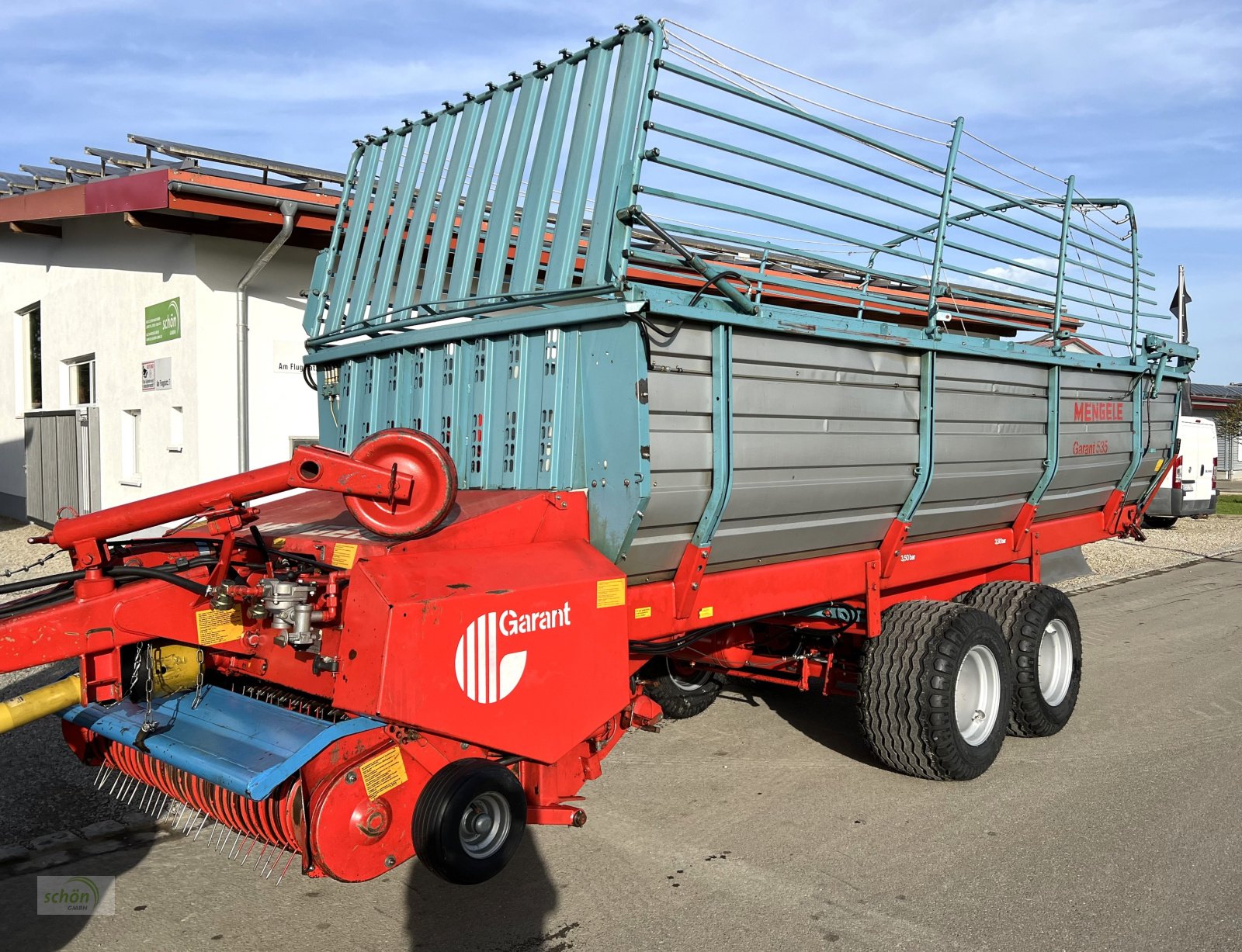 Ladewagen del tipo Mengele Garant 535 im guten Zustand - mit neuen 19-er Breitreifen und Druckluftbremse, Gebrauchtmaschine In Burgrieden (Immagine 1)