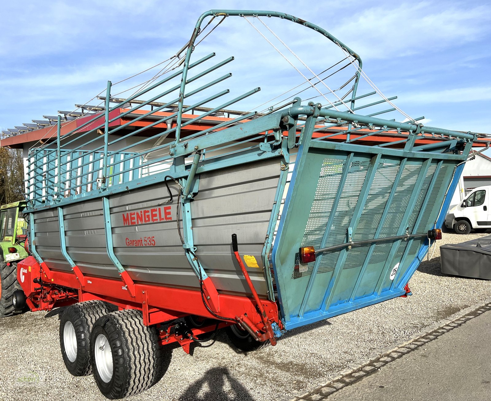 Ladewagen del tipo Mengele Garant 535 im guten Zustand - mit neuen 19-er Breitreifen und Druckluftbremse, Gebrauchtmaschine In Burgrieden (Immagine 4)