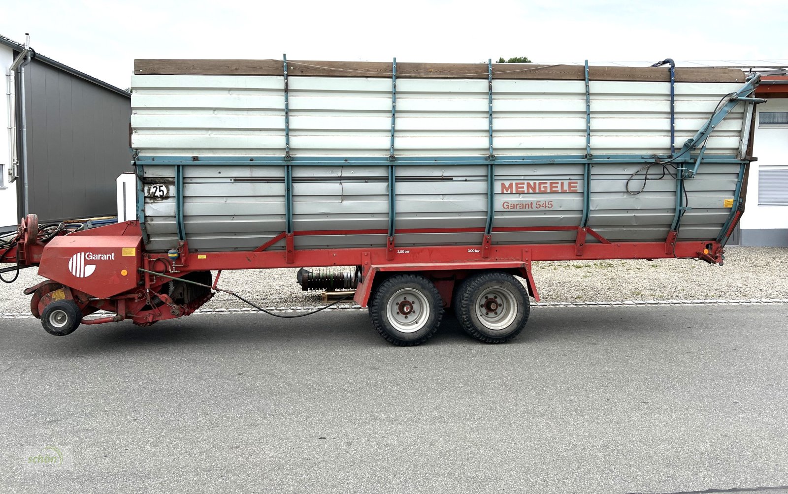 Ladewagen des Typs Mengele Garant 545 als Häckselwagen - 40km/h - mit Fahrzeugpapieren - Teileverkauf - Holzwagen 19-er Breitreifen, Gebrauchtmaschine in Burgrieden (Bild 2)