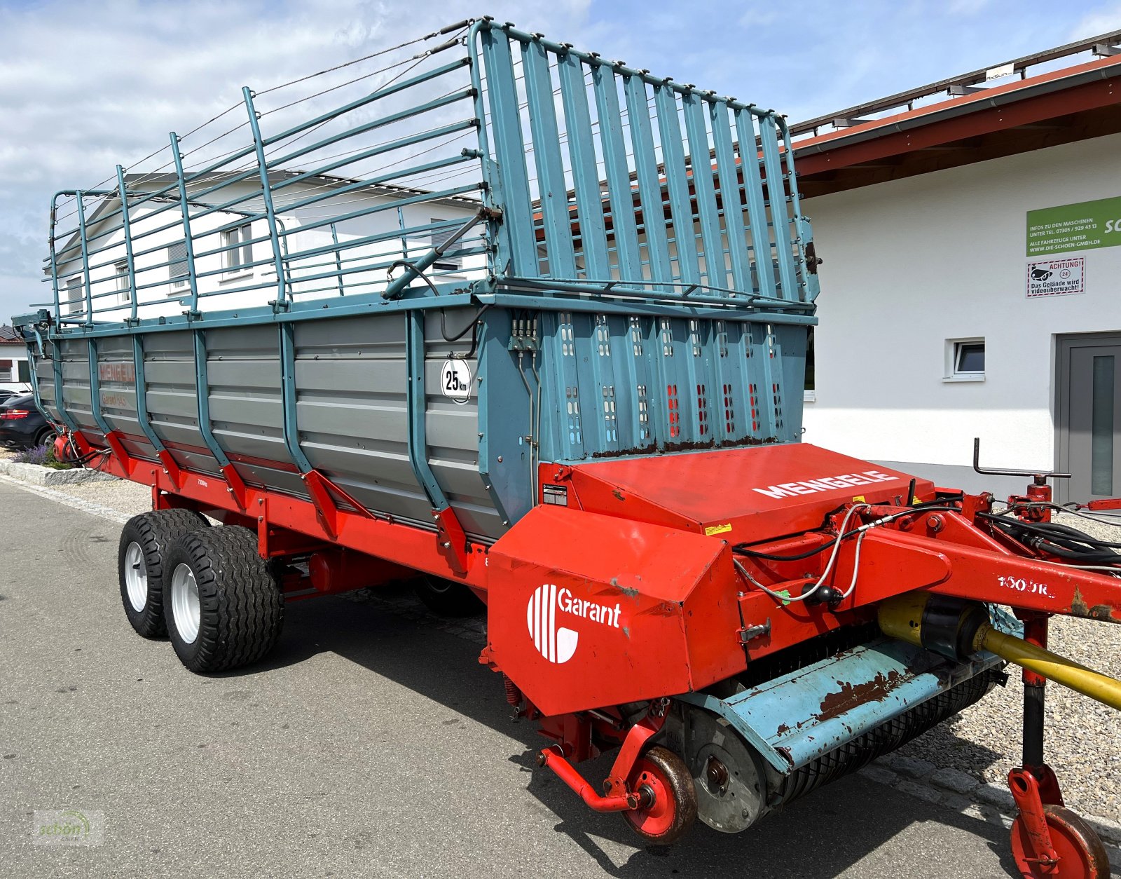 Ladewagen typu Mengele Garant 545 mit Druckluftbremse und neuen 19-er Breitreifen - nur Heu geholt, Gebrauchtmaschine w Burgrieden (Zdjęcie 17)