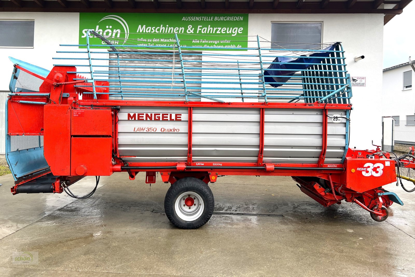 Ladewagen tip Mengele LAW 350 A Quadro Reihe 33 mit 19-er Breitreifen und elektrischer Bedienung, Gebrauchtmaschine in Burgrieden (Poză 9)