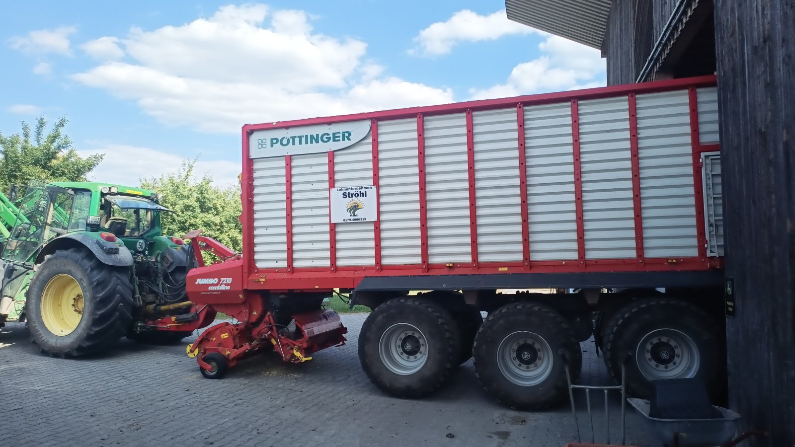 Ladewagen du type Pöttinger Jumbo 7210 Combiline, Gebrauchtmaschine en Ursensollen (Photo 12)