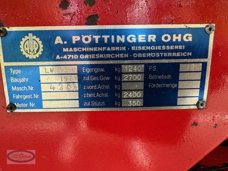 Ladewagen typu Pöttinger Kadett K, Gebrauchtmaschine w Münzkirchen (Zdjęcie 8)