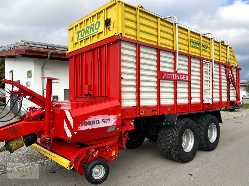 Ladewagen van het type Pöttinger Torro 5100 L - läuft sehr schön und ruhig - Rotorladewagen mit 20 Tonnen zGG, Gebrauchtmaschine in Burgrieden