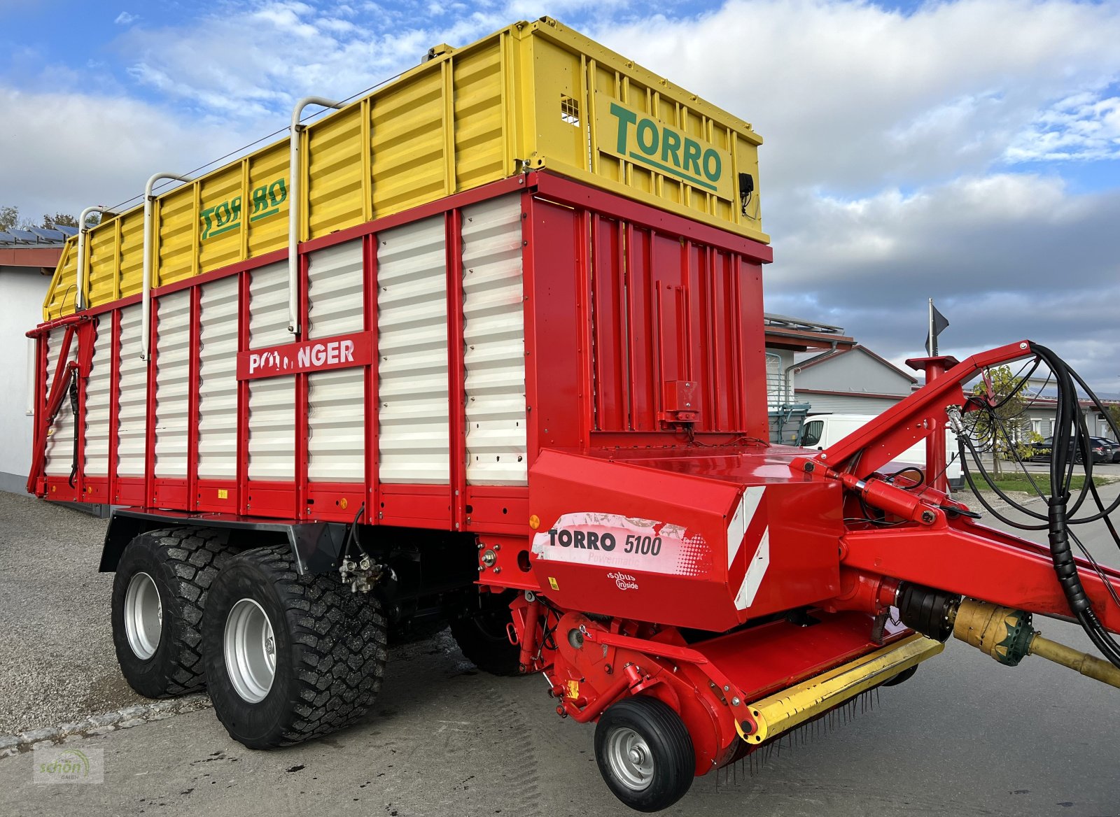 Ladewagen van het type Pöttinger Torro 5100 L - läuft sehr schön und ruhig - Rotorladewagen mit 20 Tonnen zGG, Gebrauchtmaschine in Burgrieden (Foto 11)