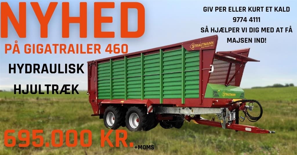 Ladewagen typu Strautmann Giga Trailer 460 Nyhed: Hydraulisk hjultræk, Gebrauchtmaschine w Nykøbing Mors (Zdjęcie 1)