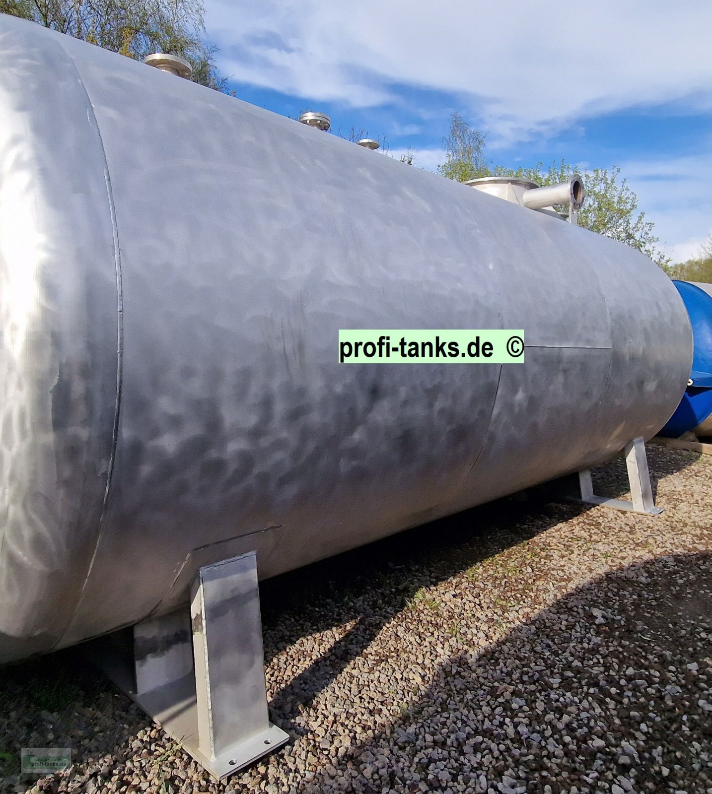 Lagertank des Typs Sonstige V22 gebrauchter 30.000 Liter V4A Edelstahltank Wassertank Chemietank Zisterne Lagertank, Gebrauchtmaschine in Hillesheim (Bild 3)