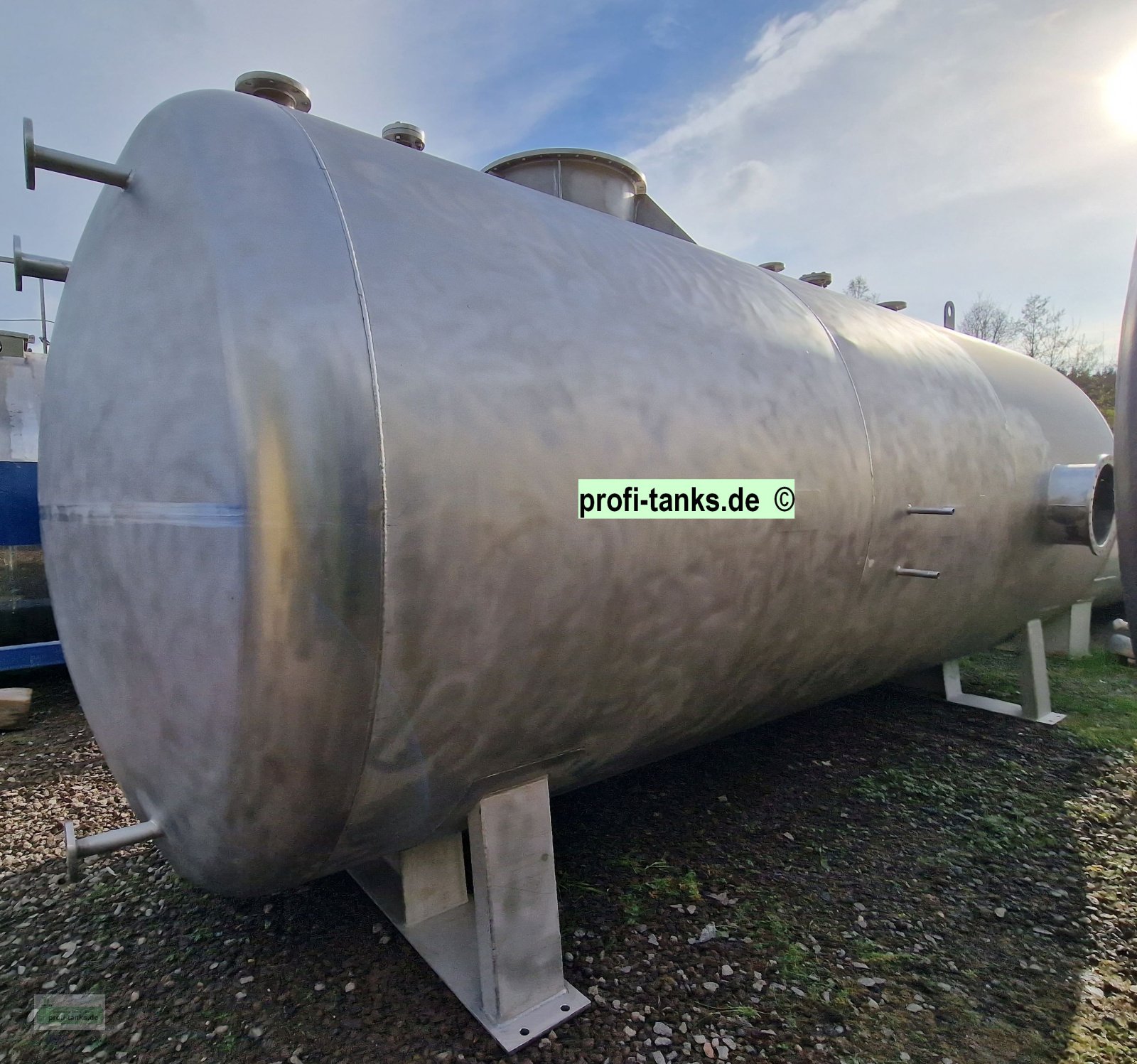 Lagertank des Typs Sonstige V22 gebrauchter 30.000 Liter V4A Edelstahltank Wassertank Chemietank Zisterne Lagertank, Gebrauchtmaschine in Hillesheim (Bild 5)