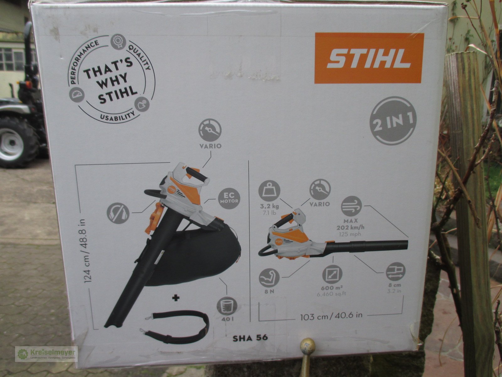 Laubsauggerät & Blasgerät a típus Stihl SHA 56 Akkugerät neu UVP 269.- Sonderpreis, Neumaschine ekkor: Feuchtwangen (Kép 2)