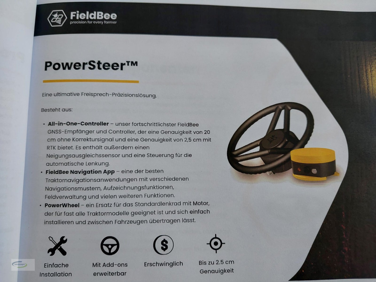 Lenksytem от тип FieldBee RTK Lenksystem Power Steer, Neumaschine в Frontenhausen (Снимка 3)