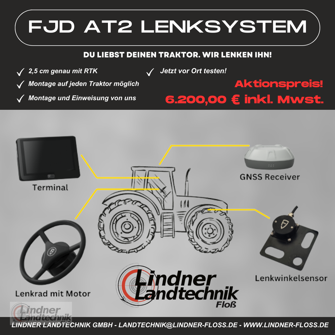 Lenksytem типа FJDynamics AT2 RTK Lenksystem, Neumaschine в Floss (Фотография 2)