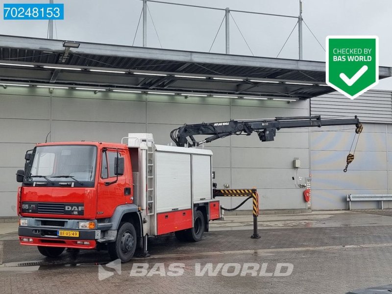 LKW typu DAF AE55CE 4X2 Low mileage! Atlas AK100 Crane Kran Winch Automatic, Gebrauchtmaschine w Veghel (Zdjęcie 1)