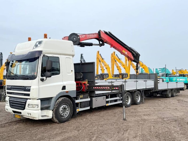 LKW tip DAF CF85.410 + 21m kran Fassi Crane 21ton/m + Trailer, Gebrauchtmaschine in Veldhoven (Poză 1)