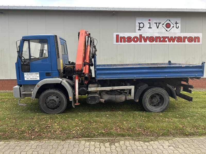 LKW des Typs Iveco EuroCargo 95E21 Modell ML 95 E *Kipper mit Ladekran 12t, Gebrauchtmaschine in Wagenfeld