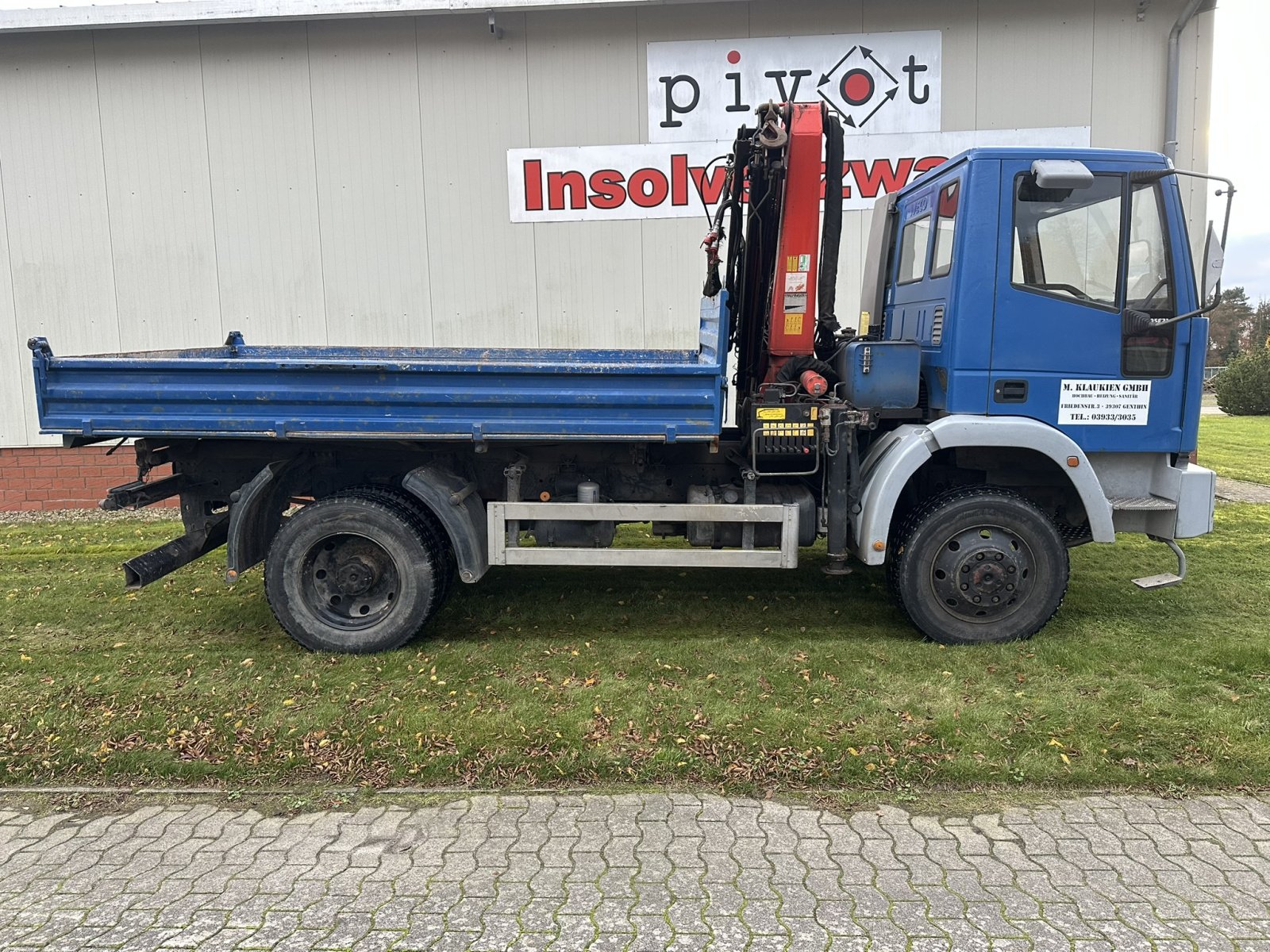 LKW des Typs Iveco EuroCargo 95E21 Modell ML 95 E *Kipper mit Ladekran 12t, Gebrauchtmaschine in Wagenfeld (Bild 2)