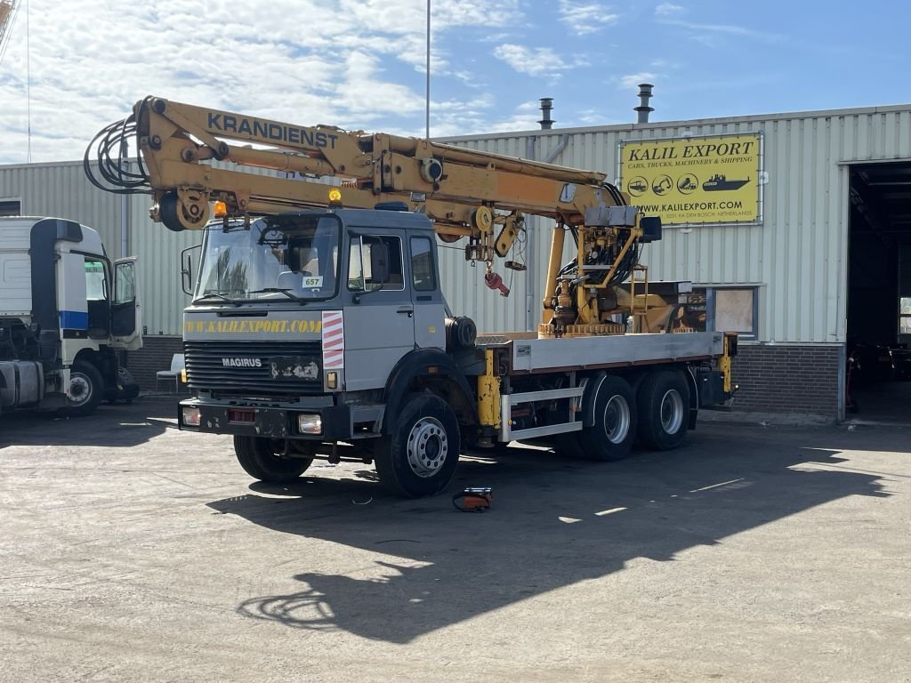 LKW tip Iveco Magirus 265M26 Effer DECO 39 Crane with Joystick 6x4 Good Condit, Gebrauchtmaschine in 'S-Hertogenbosch (Poză 1)