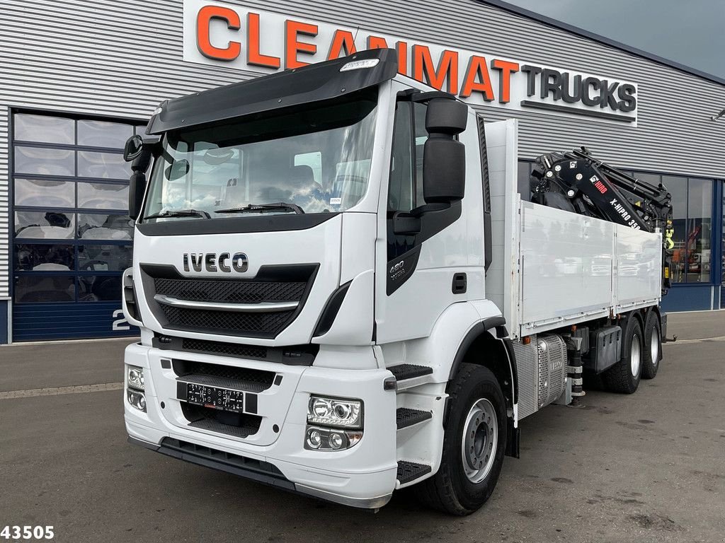 LKW Türe ait Iveco Stralis AD260XZ 6x4 Hiab 35 Tonmeter laadkraan + JIB Just 21.309, Gebrauchtmaschine içinde ANDELST (resim 3)