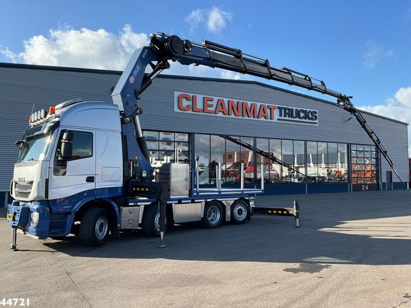 LKW typu Iveco Stralis AS320S51Y Euro 6 HMF 85 Tonmeter laadkraan + Fly-Jib, Gebrauchtmaschine v ANDELST