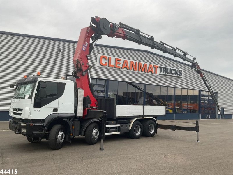 LKW Türe ait Iveco Trakker AT410T41 8x4 HMF 85 Tonmeter laadkraan + Fly-Jib!, Gebrauchtmaschine içinde ANDELST (resim 1)