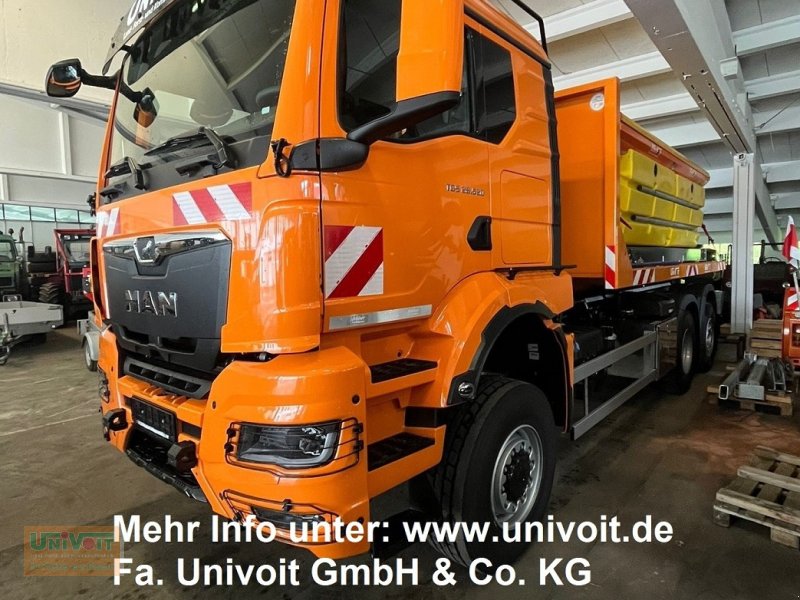 LKW typu MAN TGS 28.520 Allrad mit Lift Lenkachse Multlift Abroller + Streuer + Schneepflug Winterdienst, Gebrauchtmaschine w Warmensteinach