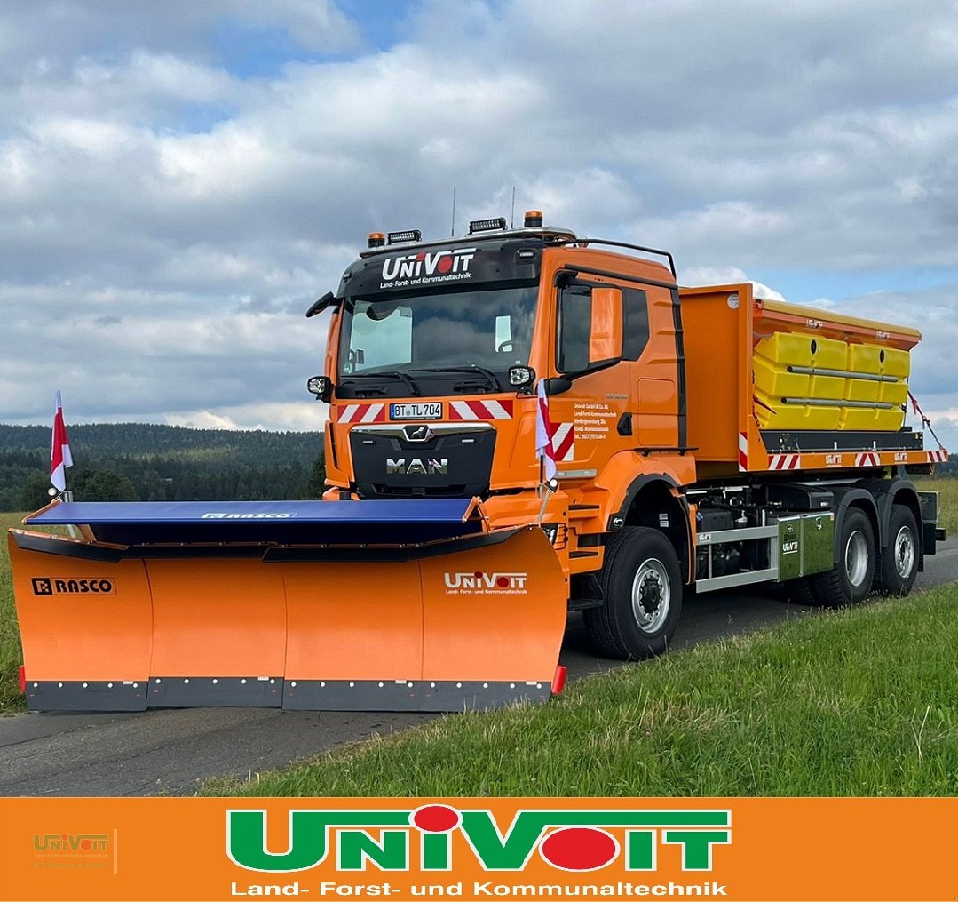 LKW типа MAN TGS 28.520 Allrad mit Lift Lenkachse Multlift Abroller + Streuer + Schneepflug Winterdienst, Gebrauchtmaschine в Warmensteinach (Фотография 1)