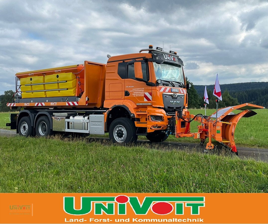 LKW del tipo MAN TGS 28.520 Allrad mit Lift Lenkachse Multlift Abroller + Streuer + Schneepflug Winterdienst, Gebrauchtmaschine In Warmensteinach (Immagine 5)