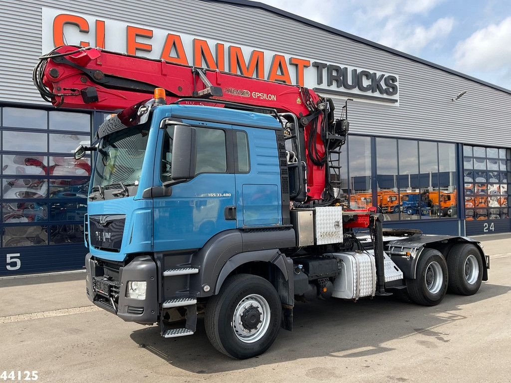 LKW Türe ait MAN TGS 33.480 6x6 Euro 6 Palfinger 27 Tonmeter boomkraan, Gebrauchtmaschine içinde ANDELST (resim 2)