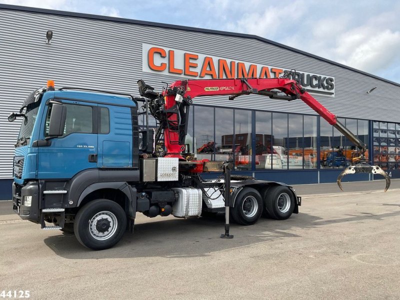 LKW Türe ait MAN TGS 33.480 6x6 Euro 6 Palfinger 27 Tonmeter boomkraan, Gebrauchtmaschine içinde ANDELST (resim 1)