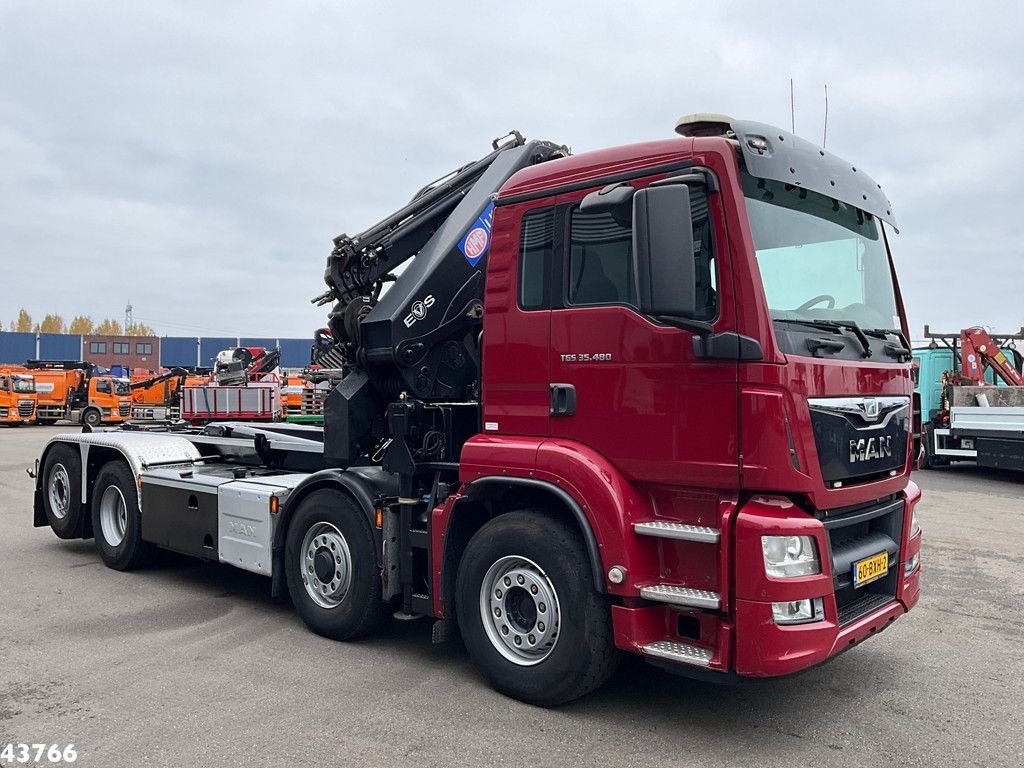 LKW a típus MAN TGS 35.480 8x4H Euro 6 HMF 40 Tonmeter laadkraan + Fly-Jib, Gebrauchtmaschine ekkor: ANDELST (Kép 3)