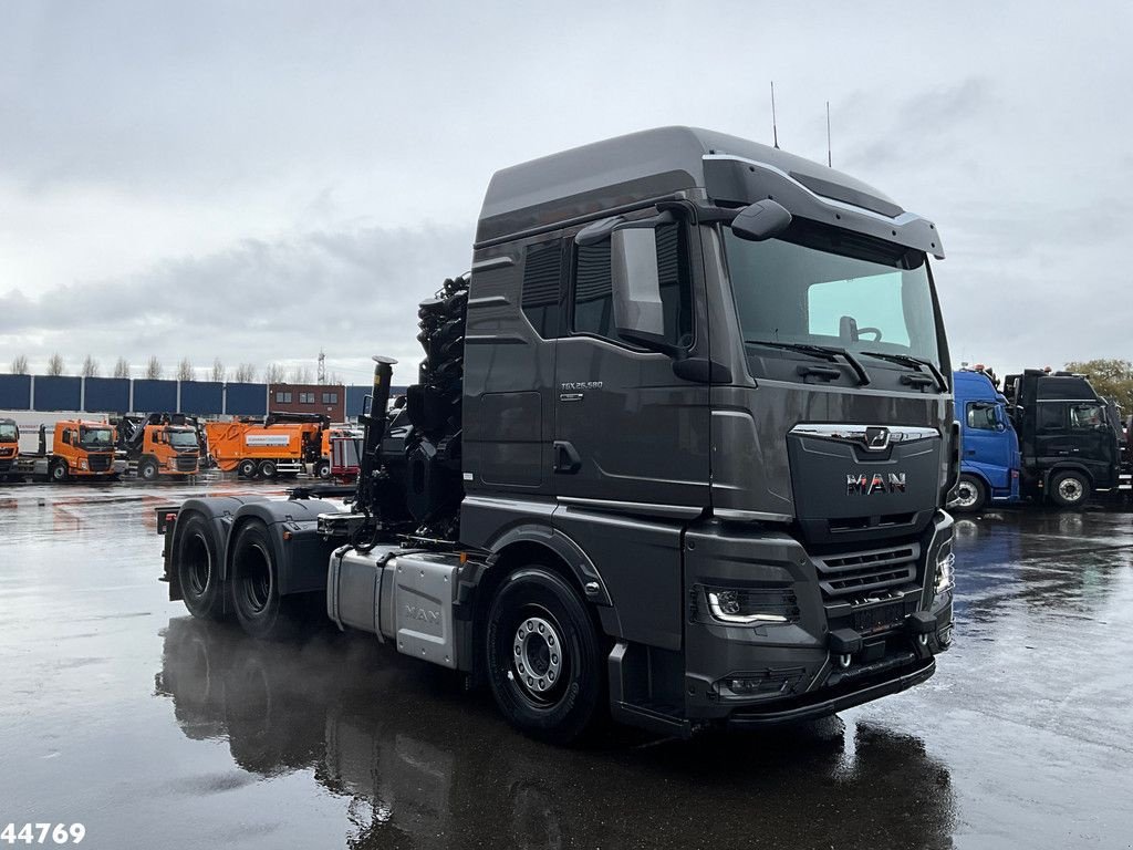 LKW typu MAN TGX 26.580 6x4 Euro 6 Retarder Hiab 30 Tonmeter laadkraan + Fly-, Neumaschine w ANDELST (Zdjęcie 3)