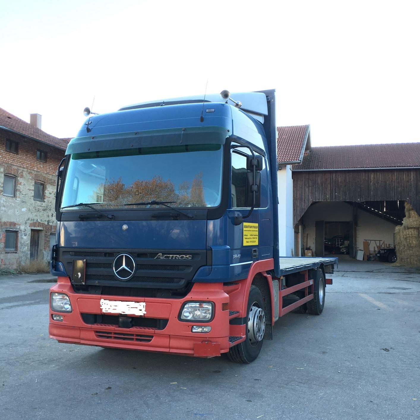 LKW tip Mercedes-Benz Actros 1843, Sommermaschine/Ballentransport, nur 510.000 km, Gebrauchtmaschine in Ebersberg (Poză 3)