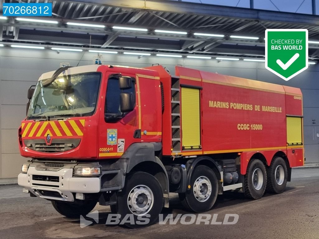 LKW za tip Renault Kerax 430 8X4 fire truck Feuerwehr 15.000 Liter Low mileage, Gebrauchtmaschine u Veghel (Slika 1)