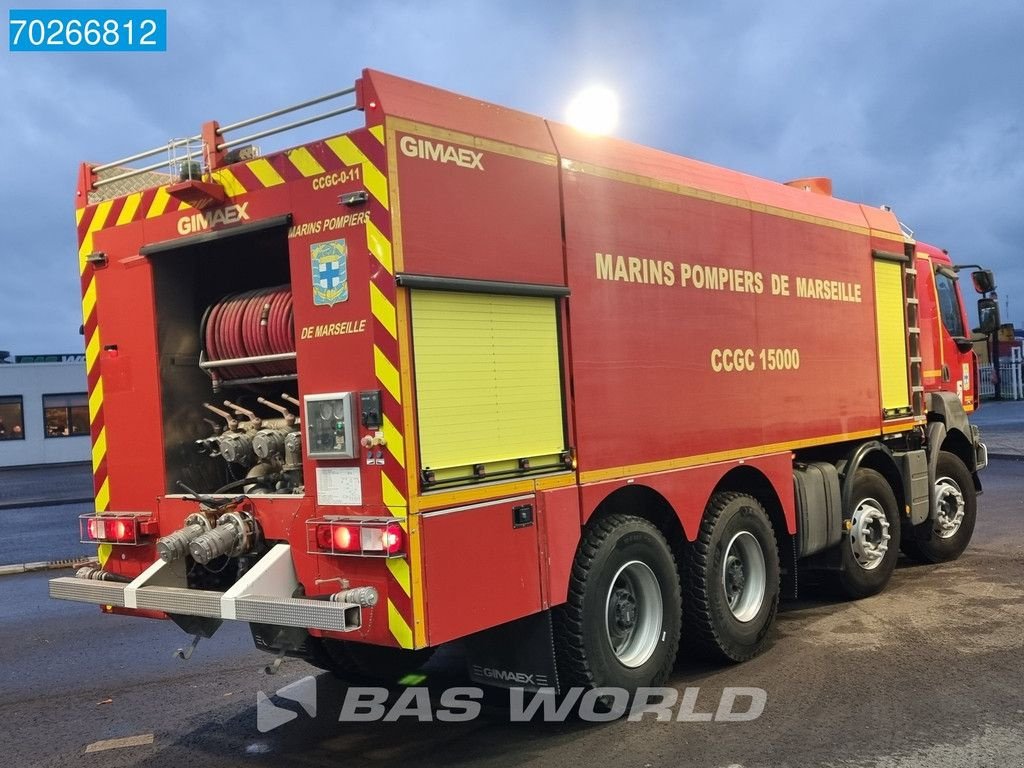 LKW van het type Renault Kerax 430 8X4 fire truck Feuerwehr 15.000 Liter Low mileage, Gebrauchtmaschine in Veghel (Foto 7)