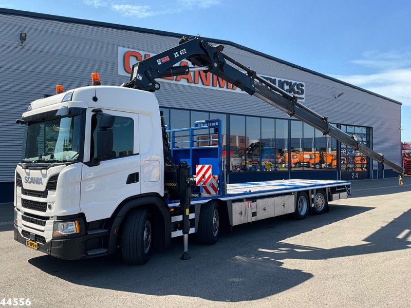 LKW Türe ait Scania G 450 8x2 Euro 6 Hiab 42 Tonmeter laadkraan, Gebrauchtmaschine içinde ANDELST (resim 1)